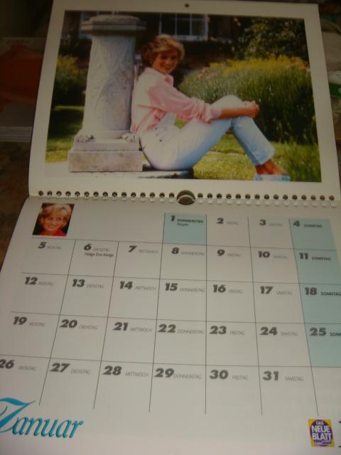Календарь настенный памяти Принцессы Дианы Princess Diana 1998 год 1