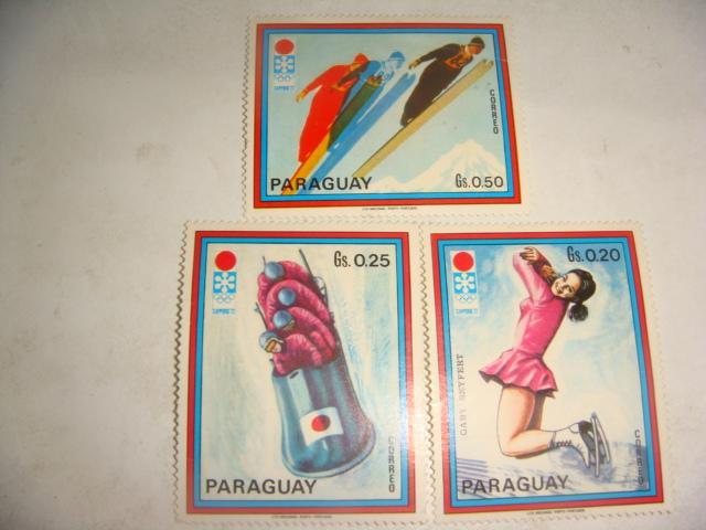 Набор марок олимпиада в Саппоро 1972 год 3 шт