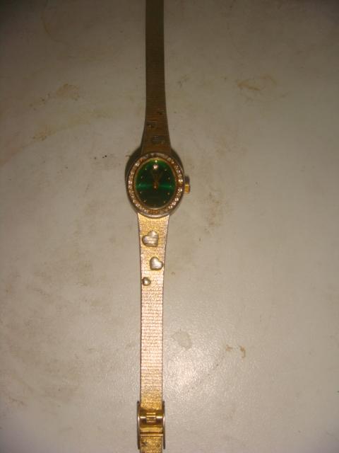 Часы Sarah Coventry со стразами бронза кварцевые винтаж 70 х годов.