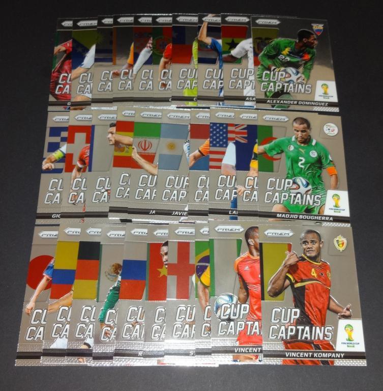 Комплект карточек Panini Чемпионат Мира 2014 Prizm Cup Captains