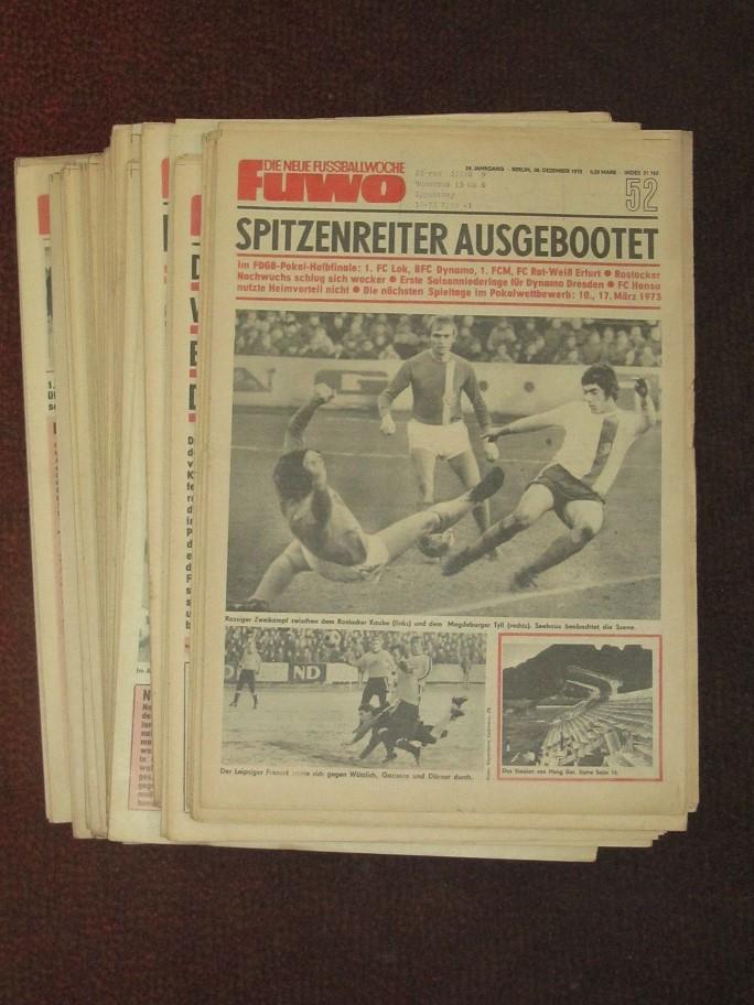 комплект еженедельника Фуво ди нейе Фусбальвохе Германия за 1974 год
