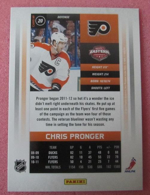 НХЛ Крис Пронгер Филадельфия Флайерз № 20 1