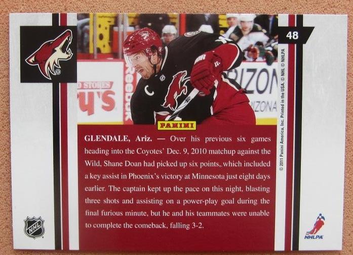 НХЛ Шейн Доан Финикс Койотис № 48 1