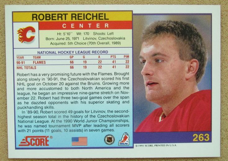 НХЛ Роберт Райхел Калгари Флэймз № 263 1