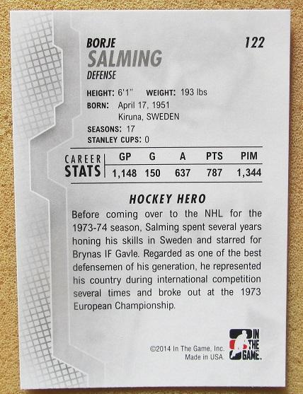 НХЛ Бёрье Сальминг Швеция № 122 1