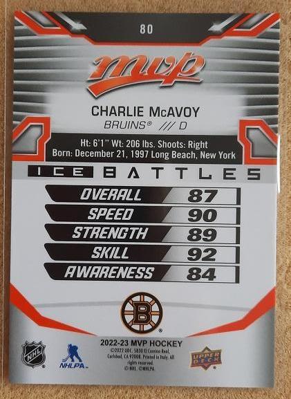 НХЛ Чарли Макэвой Бостон Брюинз № 80 1