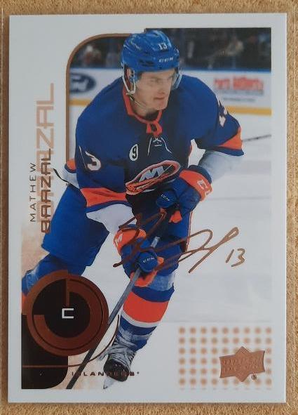 НХЛ Мэтью Барзал Нью-Йорк Айлендерс № 21 автограф