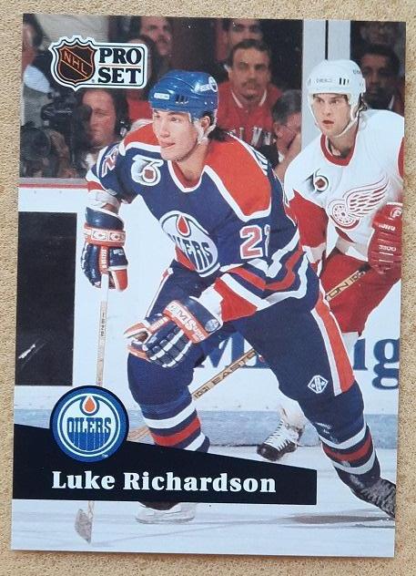 НХЛ Люк Ричардсон Эдмонтон Ойлерз № 387