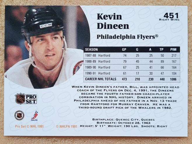 НХЛ Кевин Дайнин Филадельфия Флайерз № 451 1