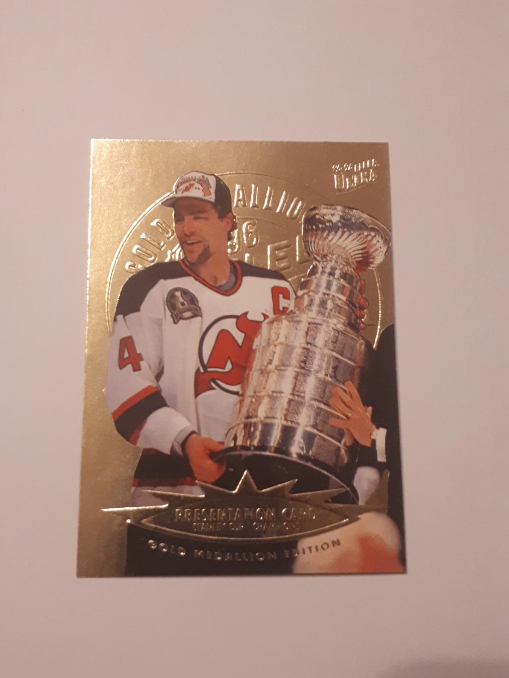 карточка НХЛ presentation card Scott Stevens ULTRA FLEER 95-96