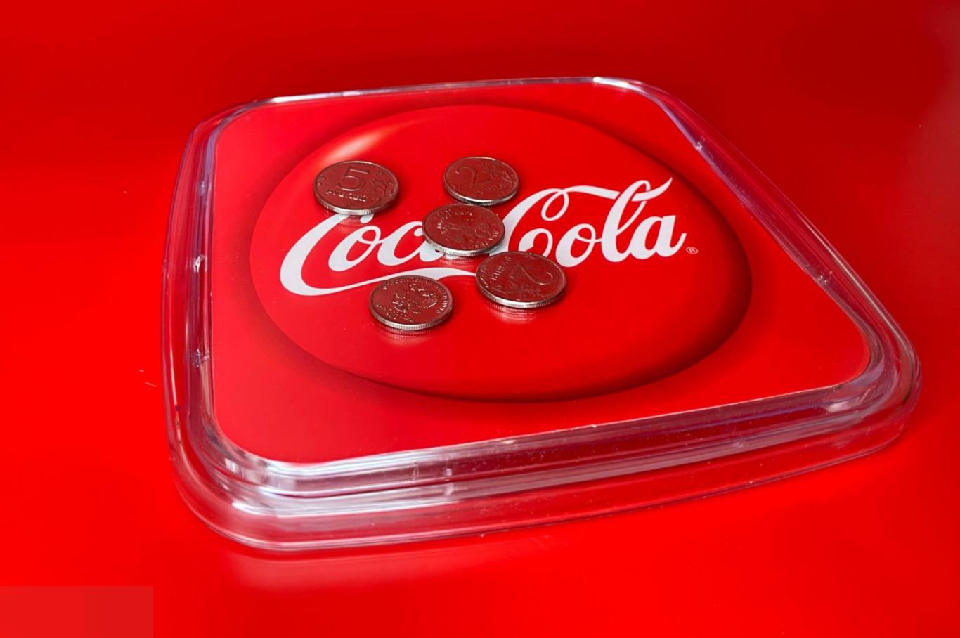 Монетница для денег на кассу Кока-Кола