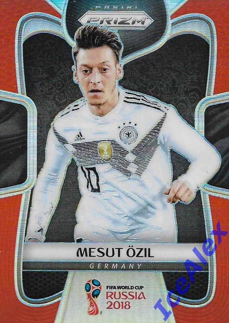 2018 Panini Prizm World Cup, Сет - Mesut Ozil, Germany, 2 карты(/65 и /99) 2