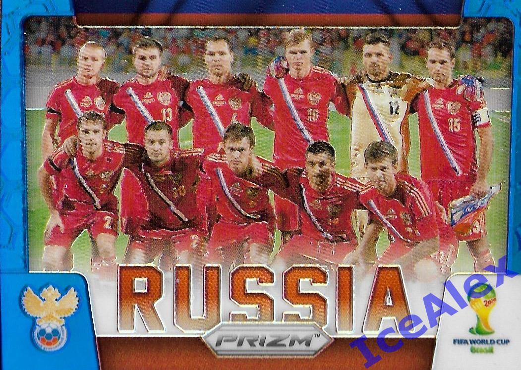 2014 Panini Prizm World Cup, #TP-28bl, Team Photo, Russia, Blue Prizms /199