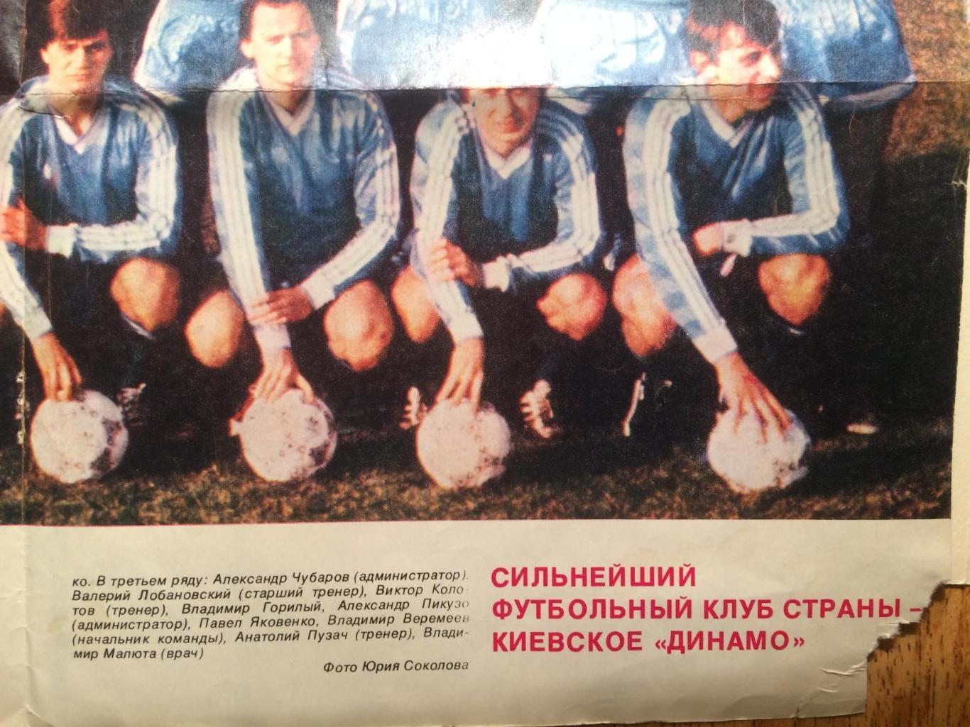Постер.Динамо Киев 1986 (Спортивные Игры) 1