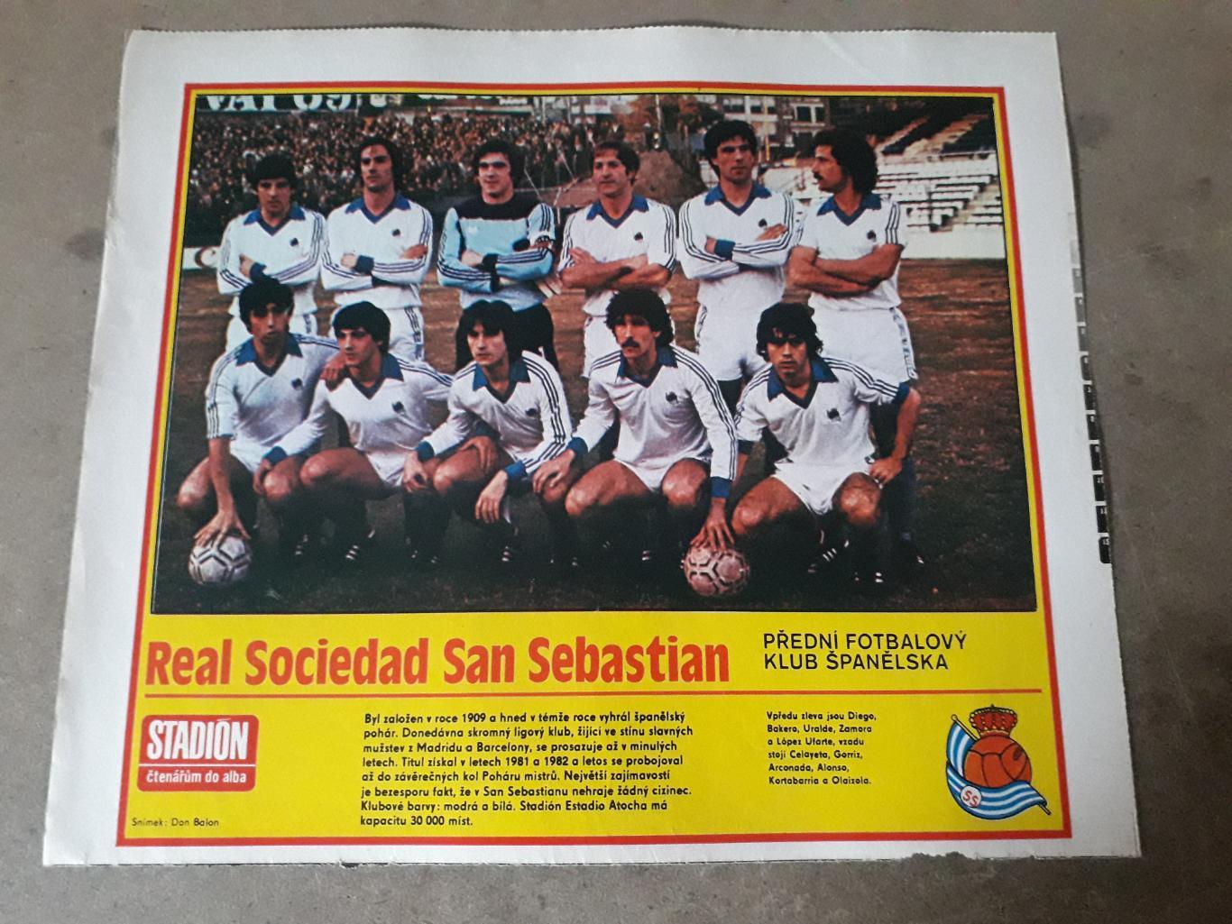 Плакат из журнала Stadion- San Sebastian 3