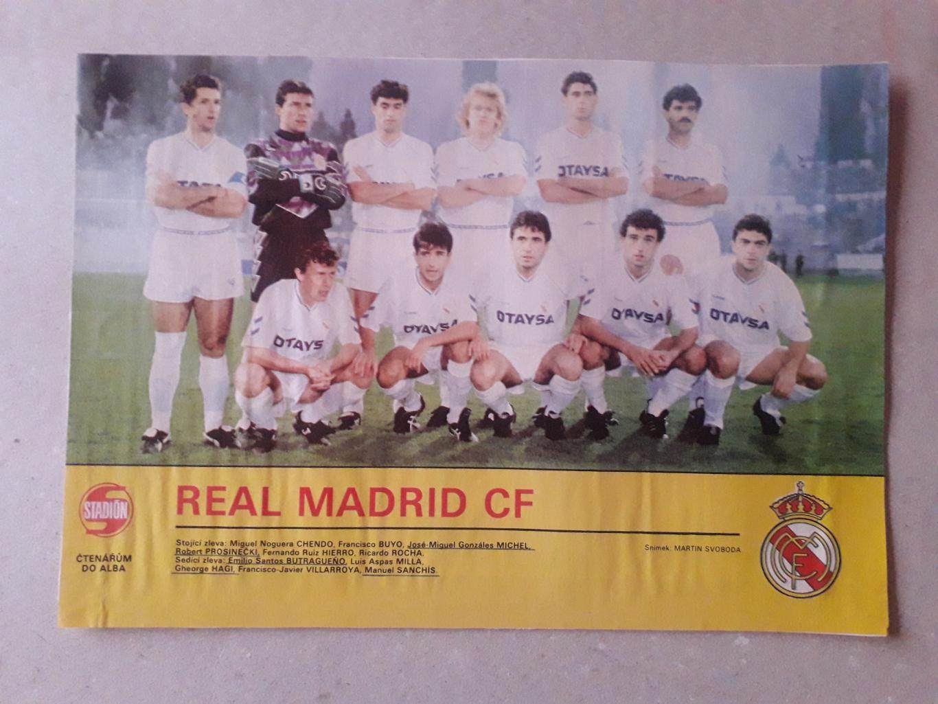 Плакат из журнала Stadion- Real Madrid