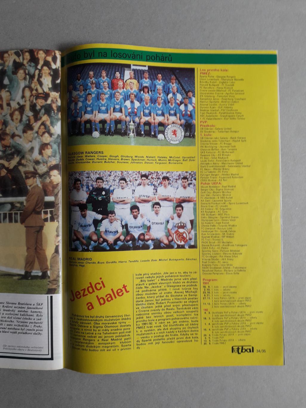 Fotbal sport 6/1991 5