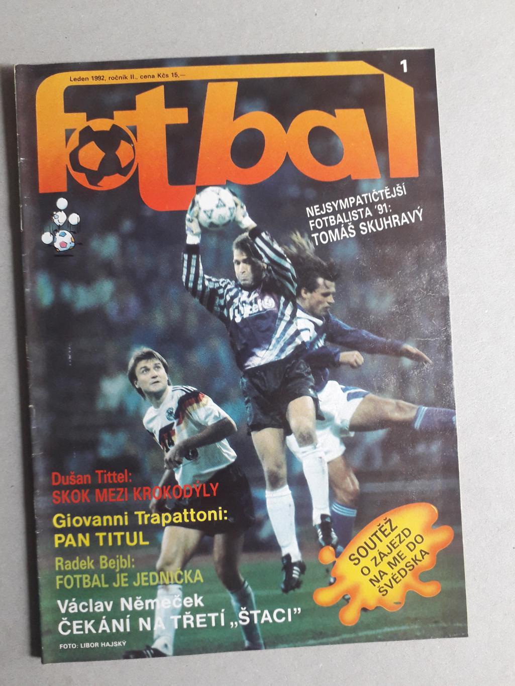 Fotbal sport 1/1992