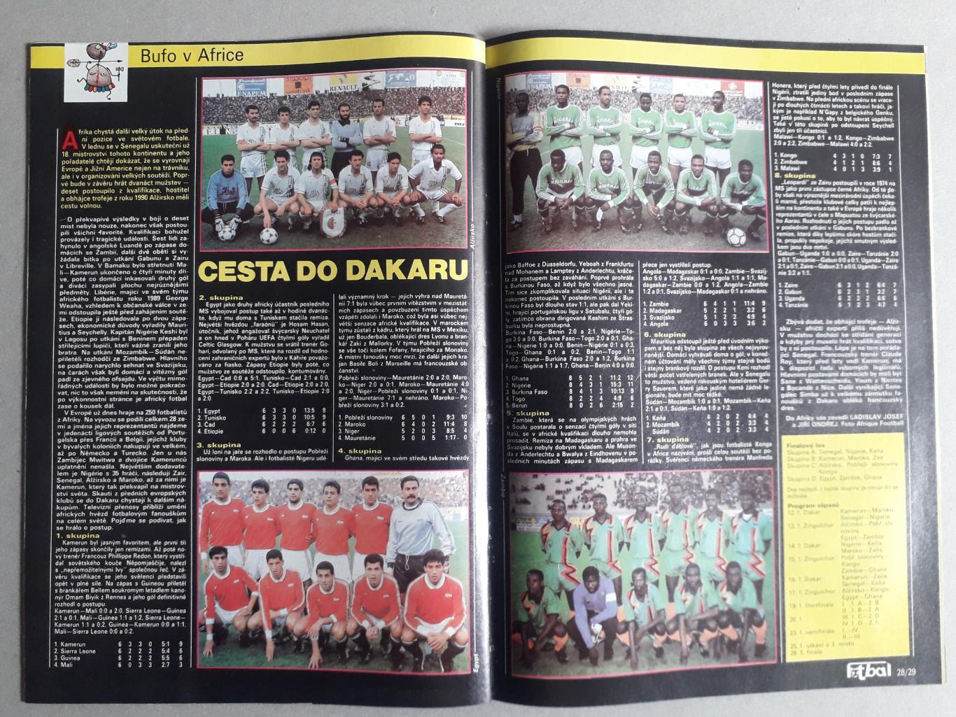 Fotbal sport 1/1992 4