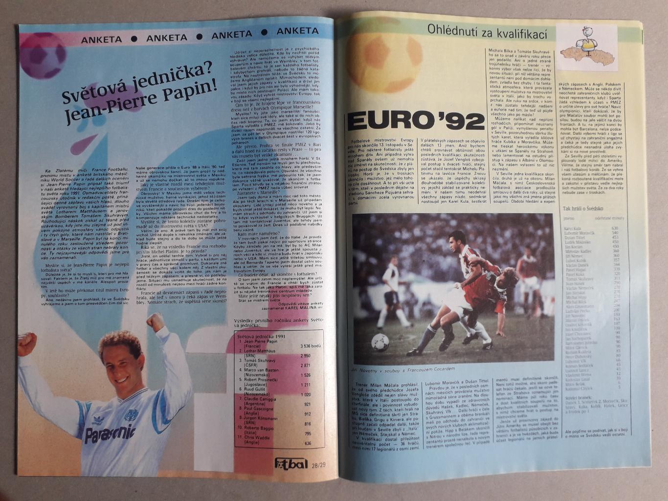 Fotbal sport 2/1992 5