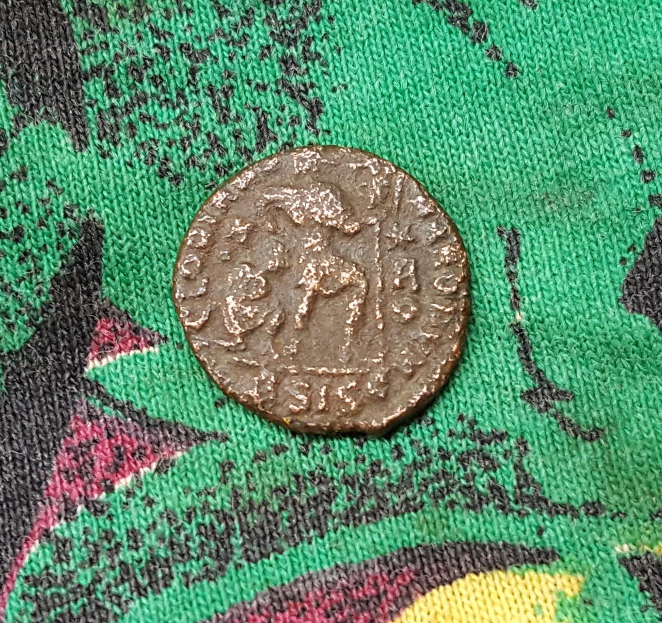 Римской империи - Фоллис Античная монета Оригинал. Редкая 1