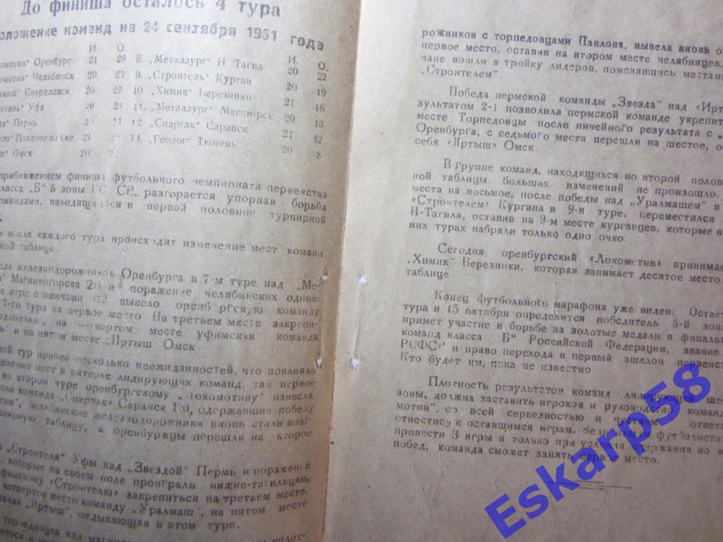 1961.Локомотив Оренбург-Химик Березники 1