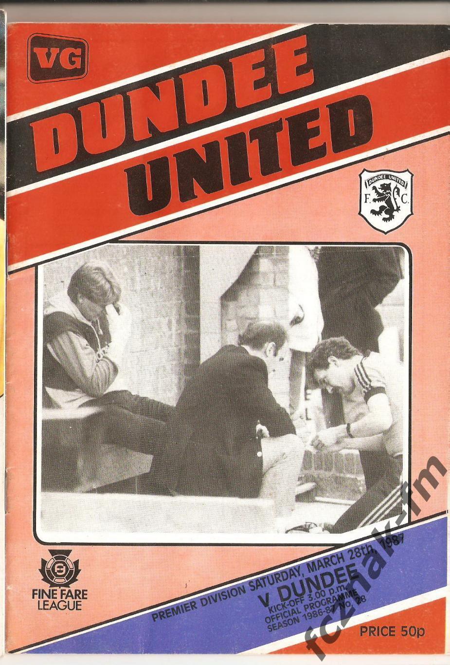 Шотландия ФК Данди Юнайтед Данди Сезон 1986-87