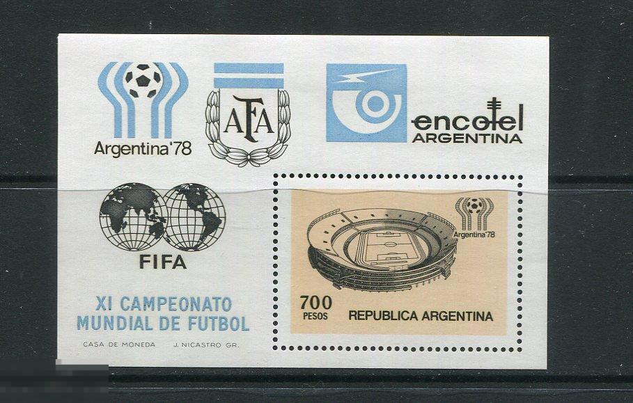 Аргентина 1978 футбол ЧМ блок,