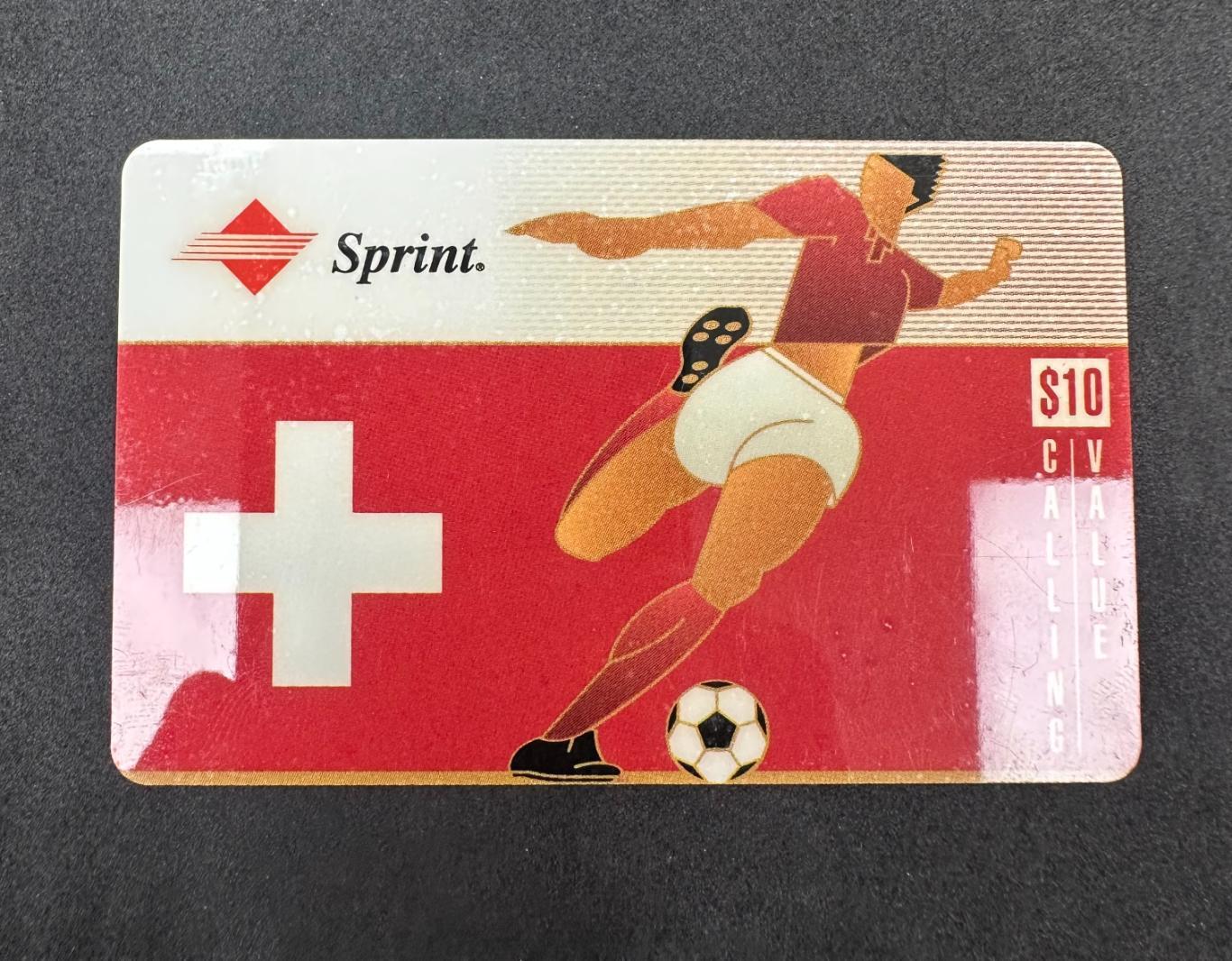 Телефонная карта FIFA 1994 Switzerland