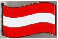 Серия значков флаги стран Мира - значок флаг Австрии