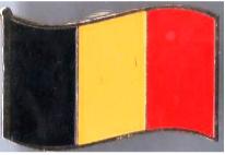 Серия значков флаги стран Мира - флаг Бельгии