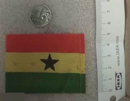 Флаг, Флажок, Республика Гана, Гана, Ткань, 70*51 мм 1