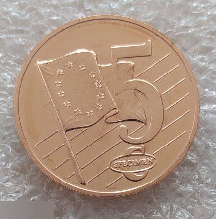 Монета, Жетон, Евро, Европа, Ватикан, Пробные Евро, 2013 год, 5 Евро Центов, Лот № 3