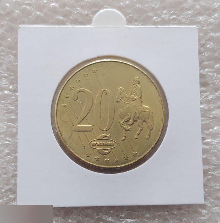 Монета, Жетон, Европа, Ватикан, Пробные Евро, 2006 год, 20 Евро Центов, Иоан Павел II, Лот № 1