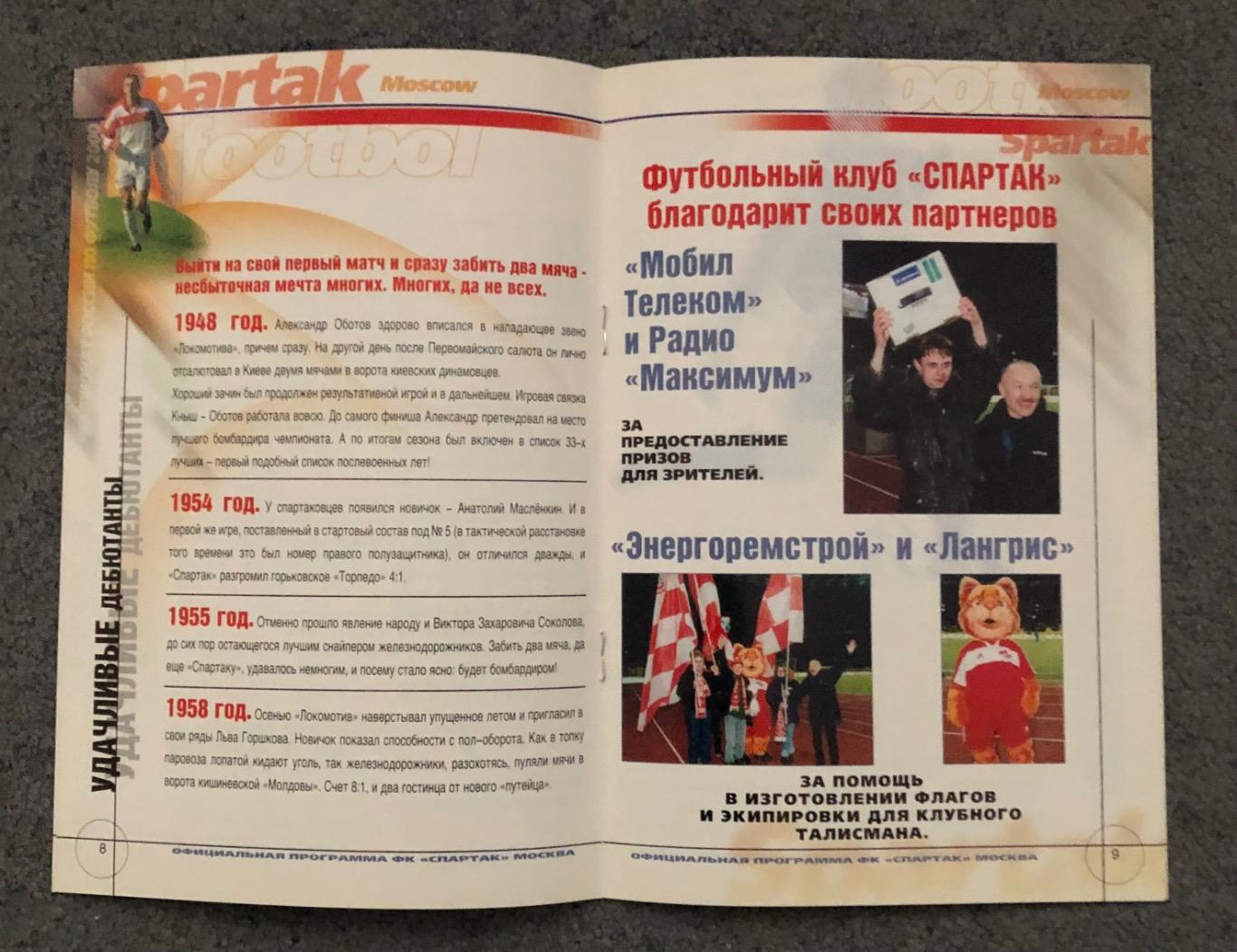 Спартак Москва - Локомотив Москва, 08.04.2000 4