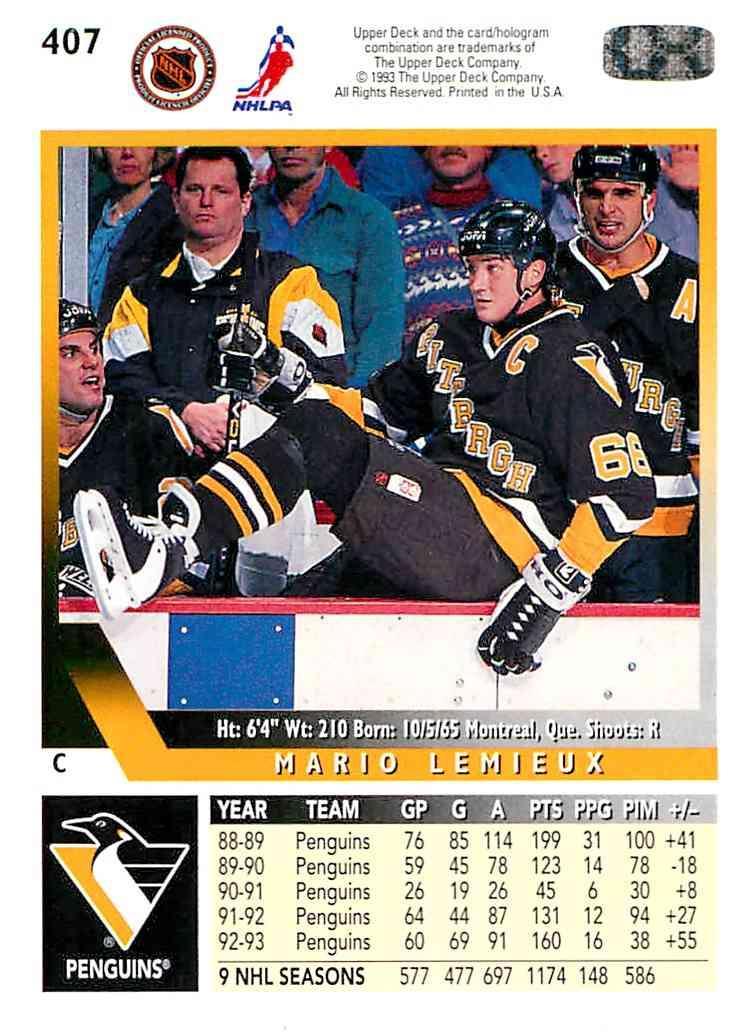 Хоккей Карточка 1993-94 Upper Deck Hockey Series 2 № 407 1