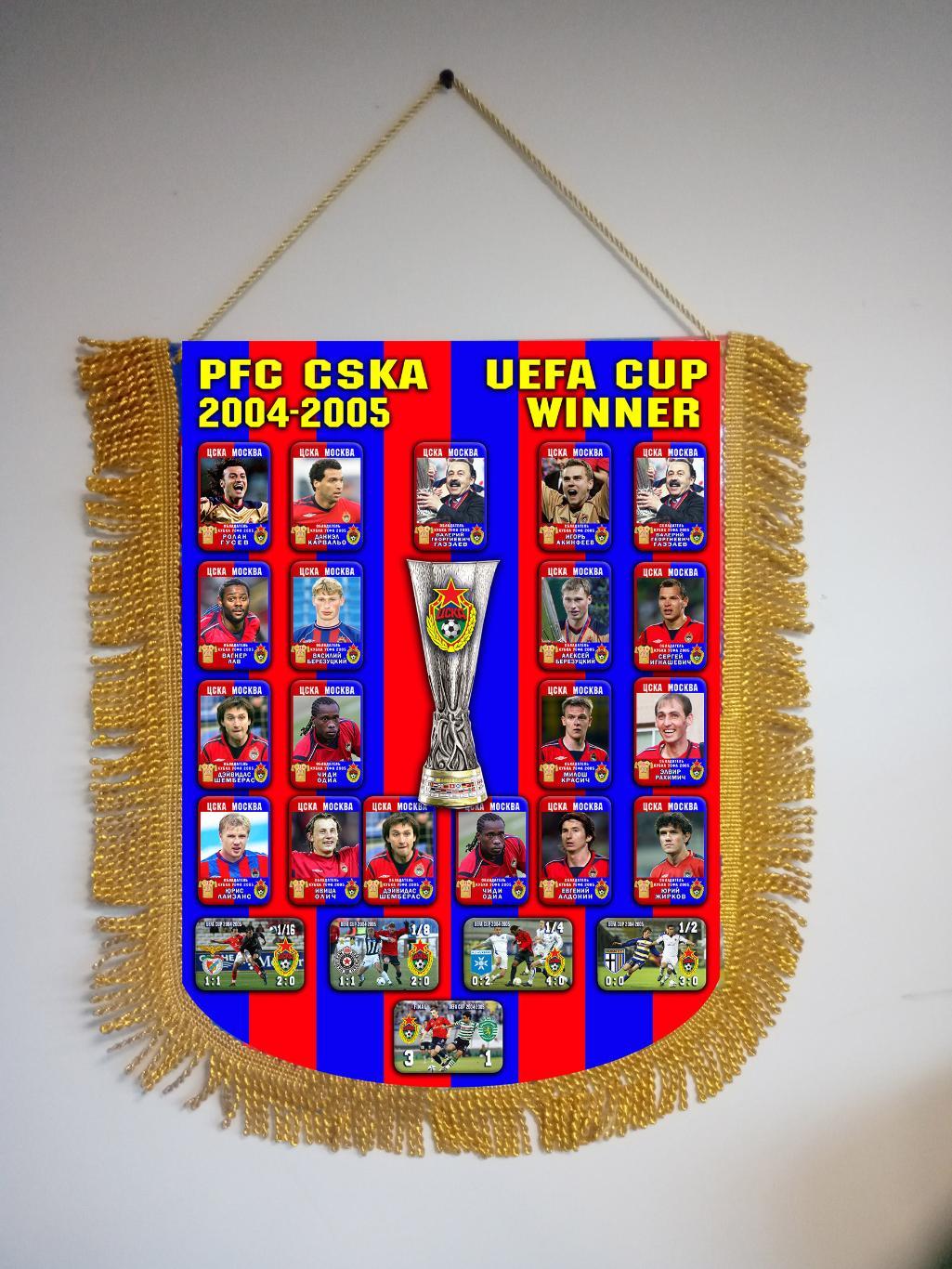 Значки Футбол ЦСКА - обладатель Кубка УЕФА 2005