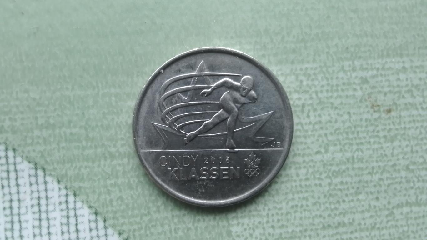 25 центов 2006 Канада Конбкобежка Синди Классен