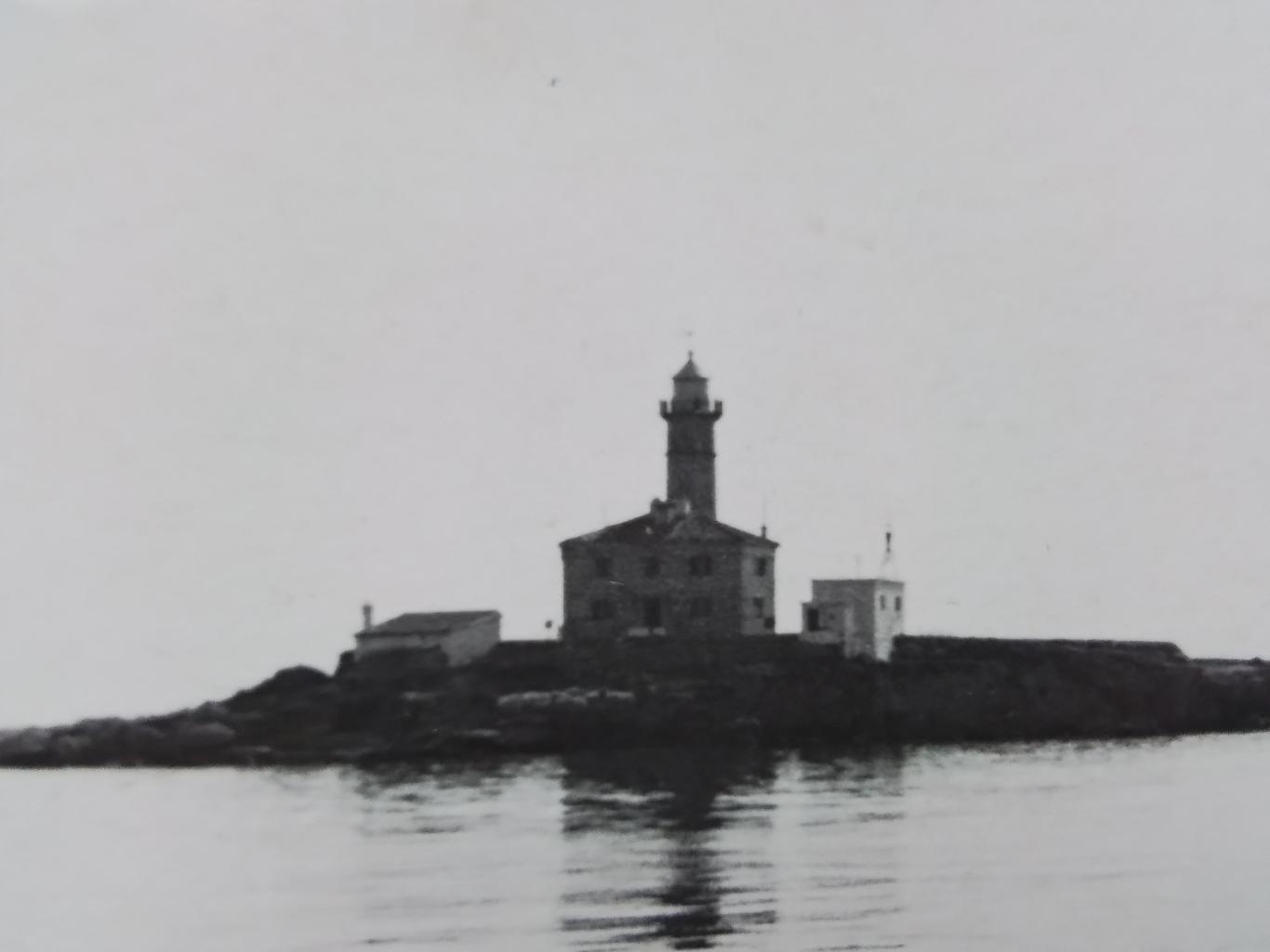 Фото СФРЮ Истрия Хорватия Маяк на острове Св. Ивана Примерно 1950 гг 2