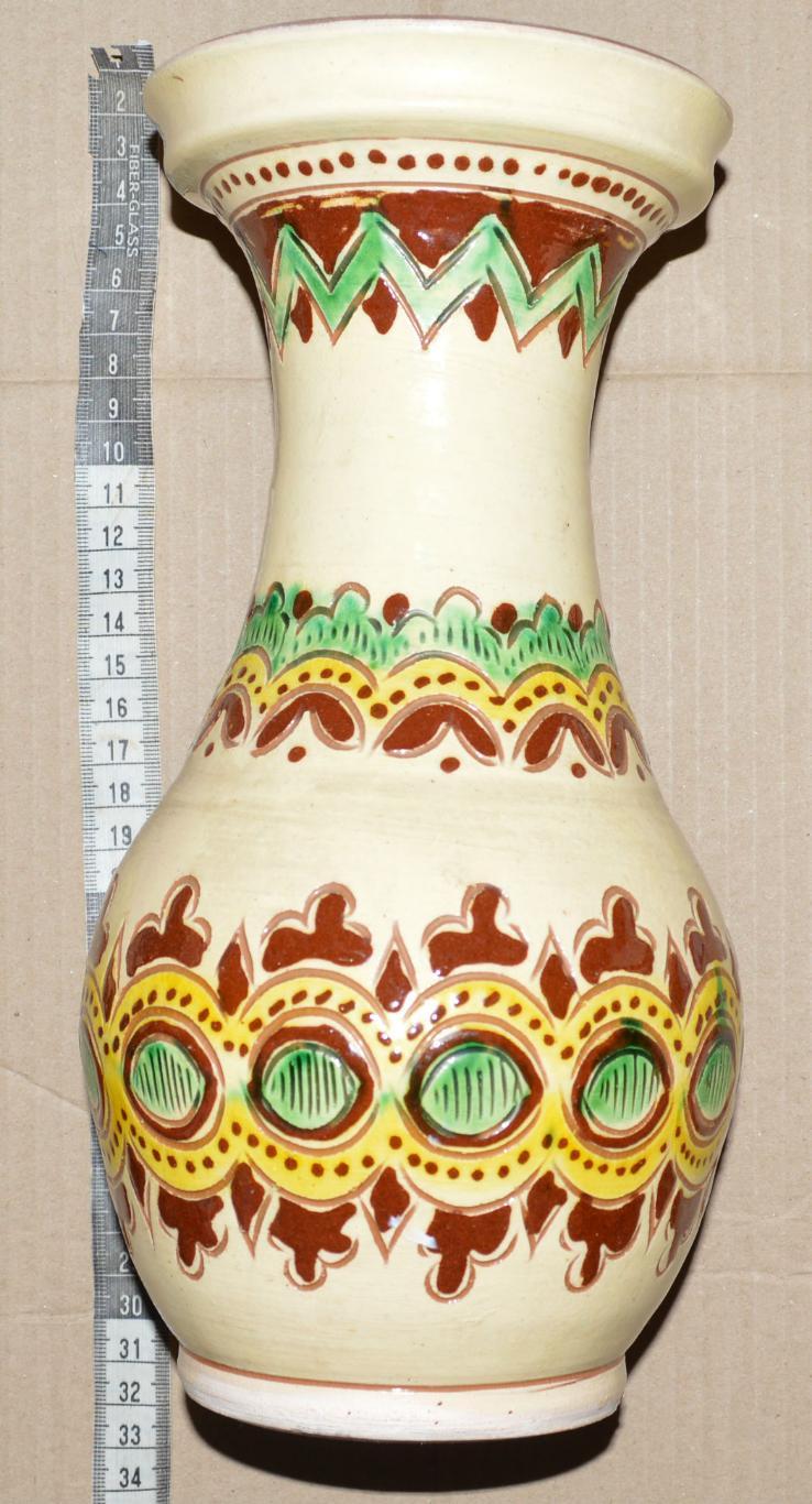 ваза СССР косовская керамика USSR vase Hutsul ceramics 1