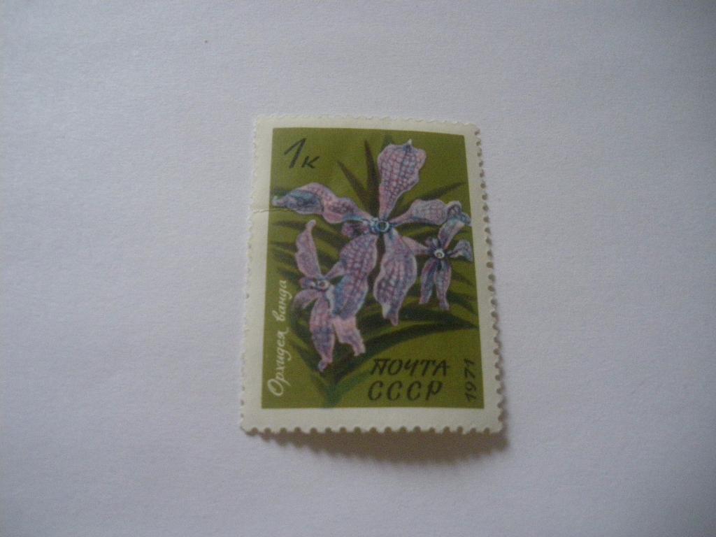 СССР 1971 Флора Цветы Орхидея ванда