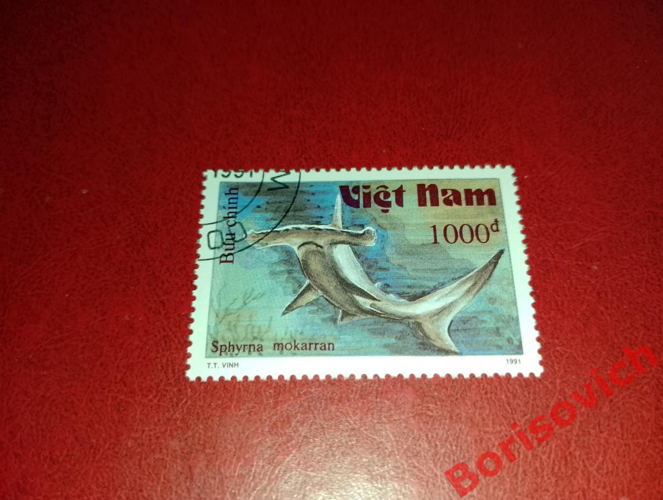 Марки Рыбы Гигантская акула - молот Вьетнам. 5