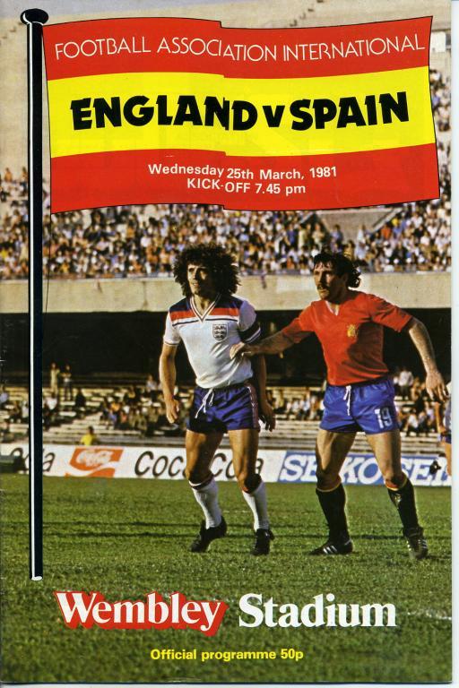 Англия – Испания 25.03.1981