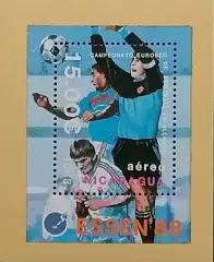 Блок. Никарагуа 1988. Чемпионат Европы по футболу. Германия 1988.