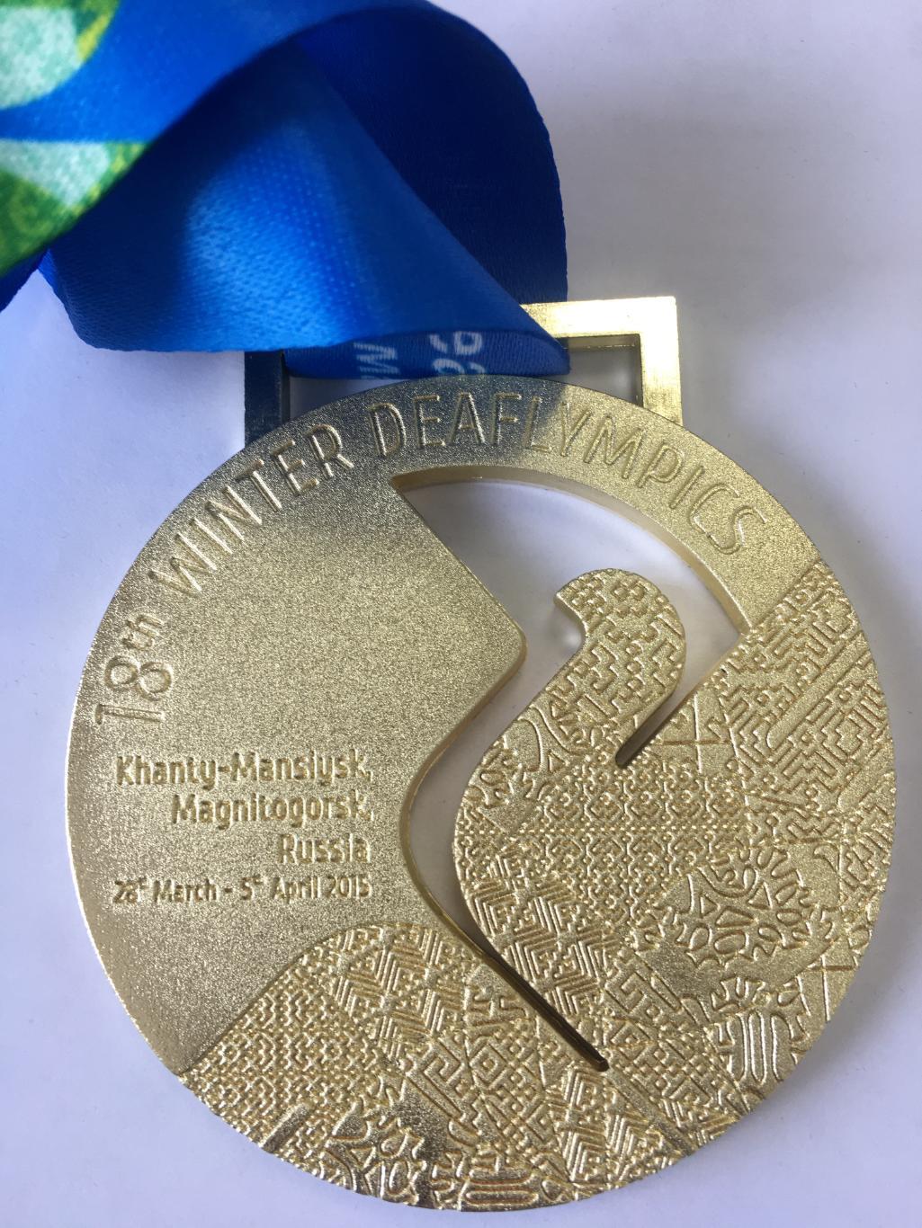 золотая медаль 18 Сурдлимпийских игр 2015 сноуборд 2