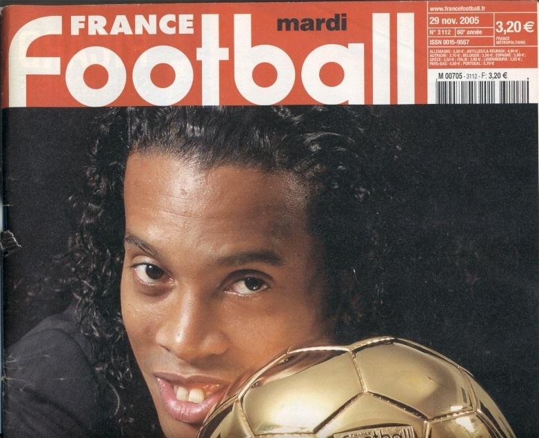 Золотой Мяч 2005-Роналдиньо, спец.номер / France Football Golden Ball Ronaldinho