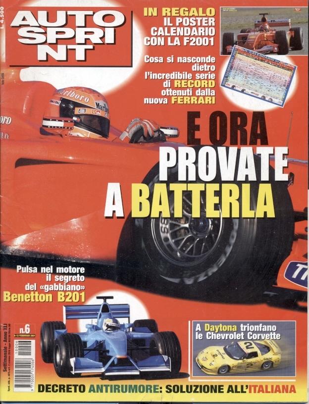 Формула-1, автогонки, Автоспринт №6-2001 / Autosprint Formula-1 Italy magazine