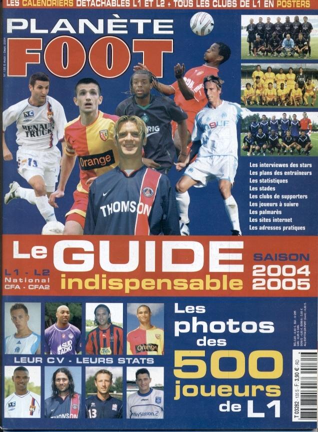 Франция, чемпионат 2004-05, спецвыпуск Планет Фут / Planete Foot guide France