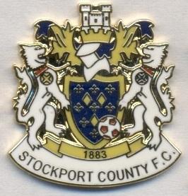 футбол.клуб Стокпорт (Англия)1 ЭМАЛЬ/Stockport County,England football pin badge