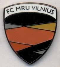 футбольный клуб ФК МРУ Вильнюс (Литва) ЭМАЛЬ /MRU Vilnius,Lithuania football pin